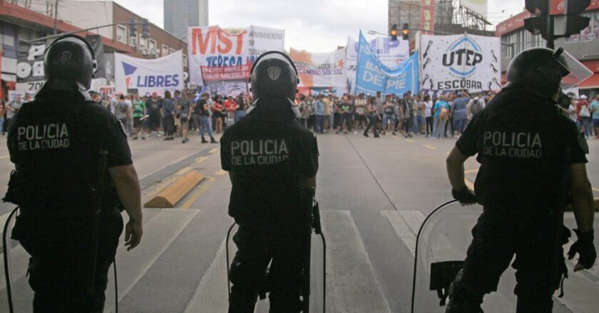 El piquetazo desafía el protocolo de Bullrich