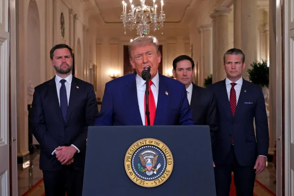 Trump anunció un acuerdo de cese el fuego total entre Israel e Irán