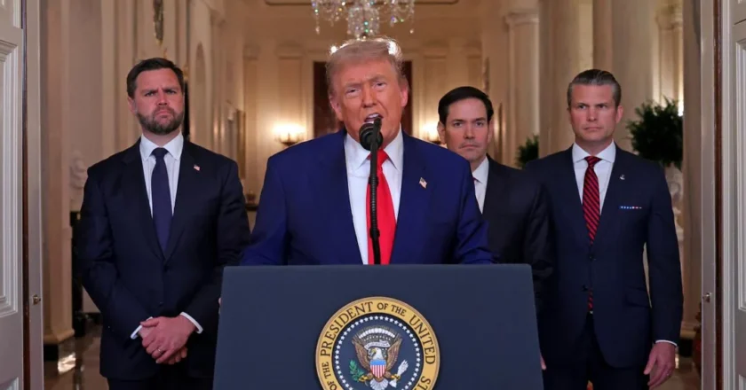 Trump anunció un acuerdo de cese el fuego total entre Israel e Irán