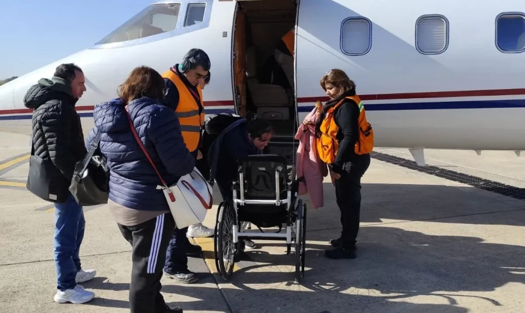 Tucumán realizó un nuevo vuelo sanitario para pacientes con insuficiencia renal