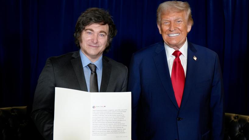Donald Trump: “Milei tiene mi respaldo completo para la reelección”
