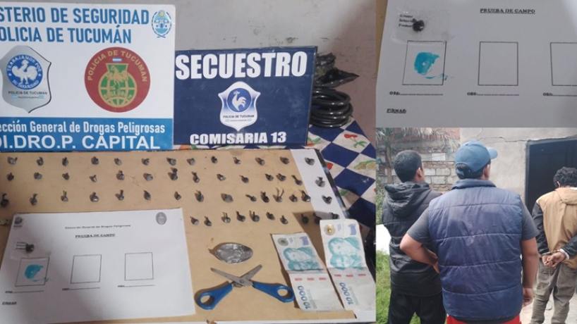 Decomisan más de 50 bochitas de cocaína en un operativo al sur de San Miguel de Tucumán