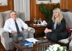 Jaldo y Chahla analizaron obras, transporte y la situación de la Escuela Normal
