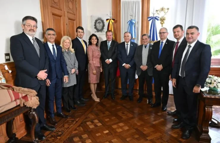 Jaldo recibió a los embajadores de Alemania e Israel