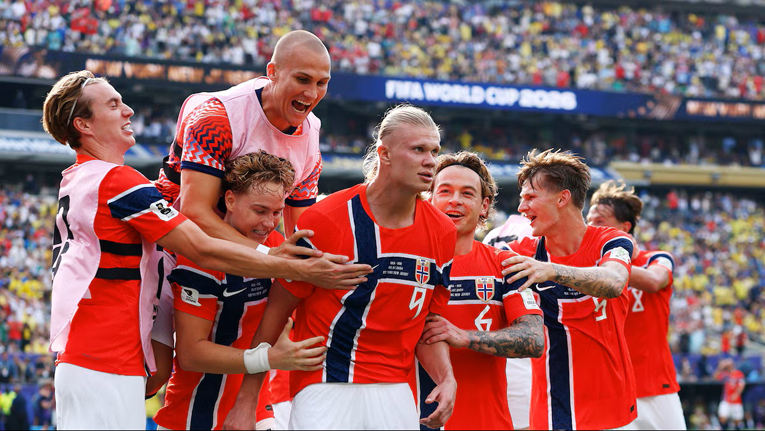 Brasil afuera del Mundial: histórica victoria de Noruega 2-1 con un doblete de Haaland