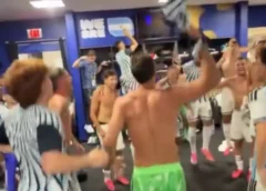 El eufórico festejo de los jugadores de Argentina tras el pase a cuartos