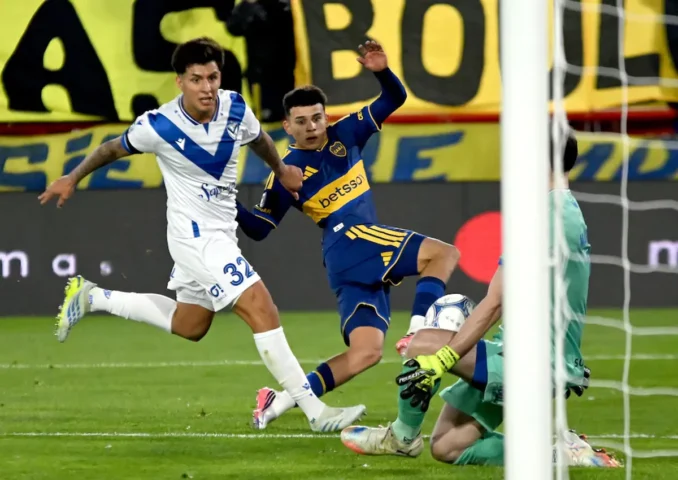 Boca empató 1-1 con Vélez y no pudo acercarse al líder de la Zona A